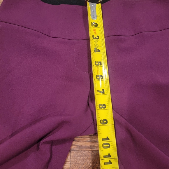 BCX Magic Waist Bordeaux Pants slight Stretch Straight Leg Sz 3 NWT - Picture 5 of 12